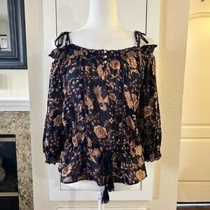 Ralph Lauren Denim & Supply Floral Blouse size SP